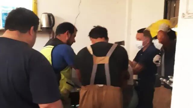 Puerto Iguazú: una mujer sufrió un accidente laboral y debió ser socorrida por los Bomberos