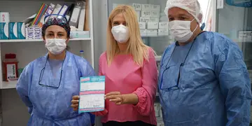 Verónica Magario recibió la segunda dosis de la vacuna (Foto: Twitter)