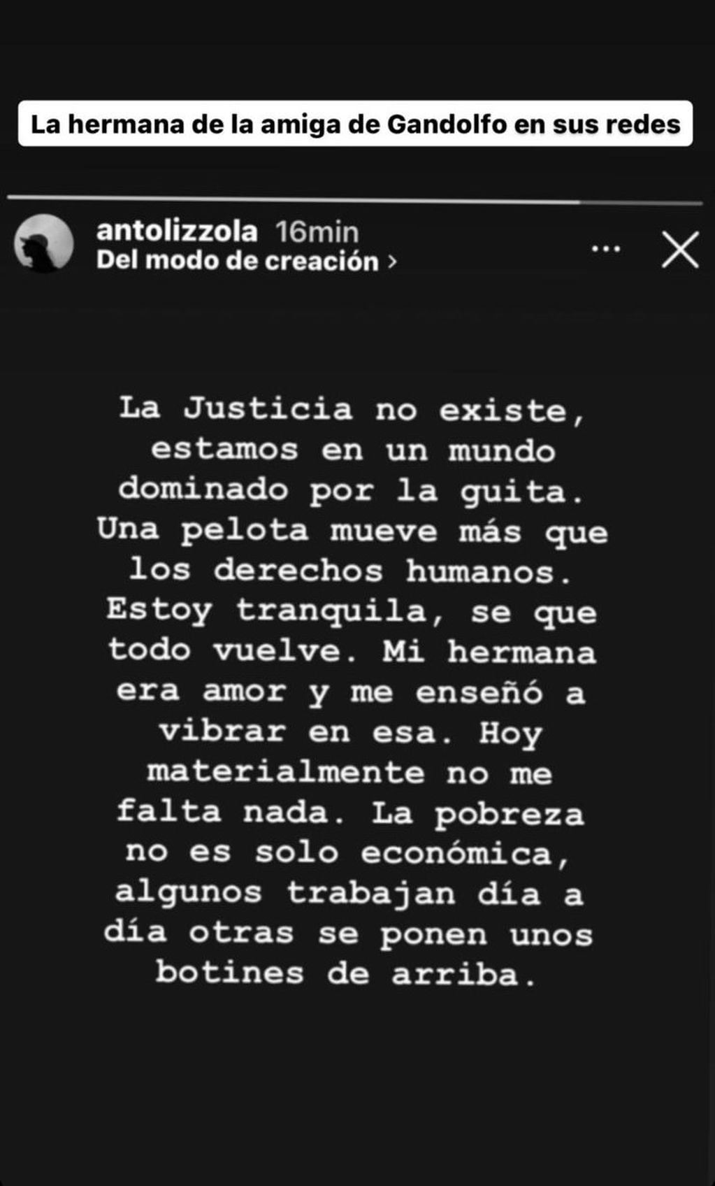 Mensajes en contra de Agustina Gandolfo y Lautaro Martínez por sus dichos sobre lo ocurrido con la niñera.
