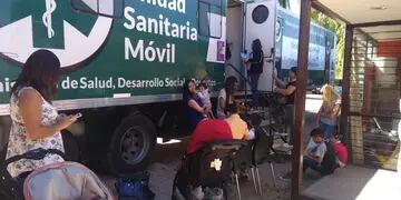 Camión sanitario ministerio de salud de Mendoza