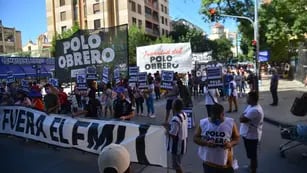 La marcha del Polo Obrero en Córdoba (Pedro Castillo/LaVoz).