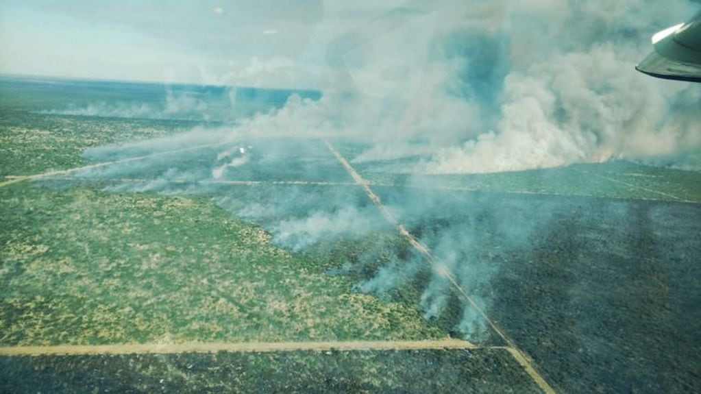 Ya se quemaron 16 mil hectáreas (Gobierno de La Pampa)