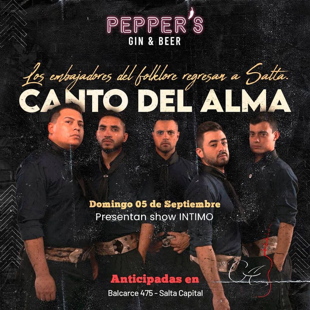 El concierto íntimo es este domingo 5 de septiembre a las 21 hs.