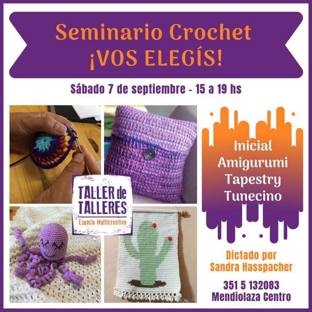 Seminario Crochet "¡Vos elegís!"