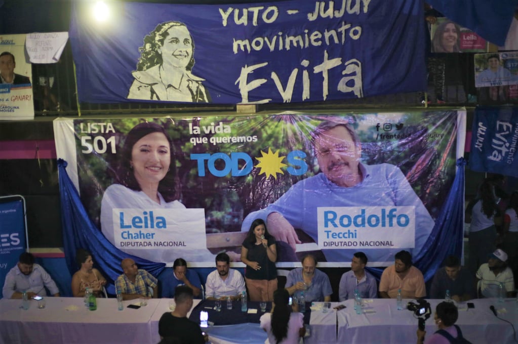 Un encendido discurso pronunció en Yuto la diputada provincial y aspirante a legisladora nacional por Jujuy, Leila Chaher.