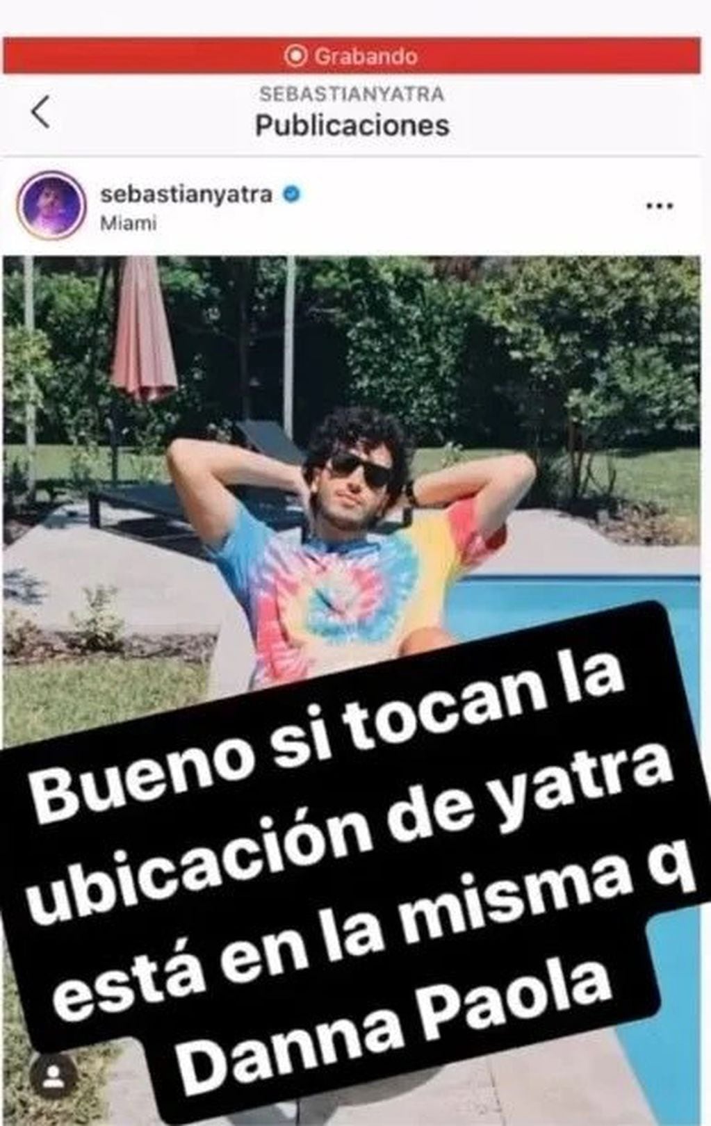 Rumores de romance entre Sebastián Yatra y Danna Paola (Instagram)