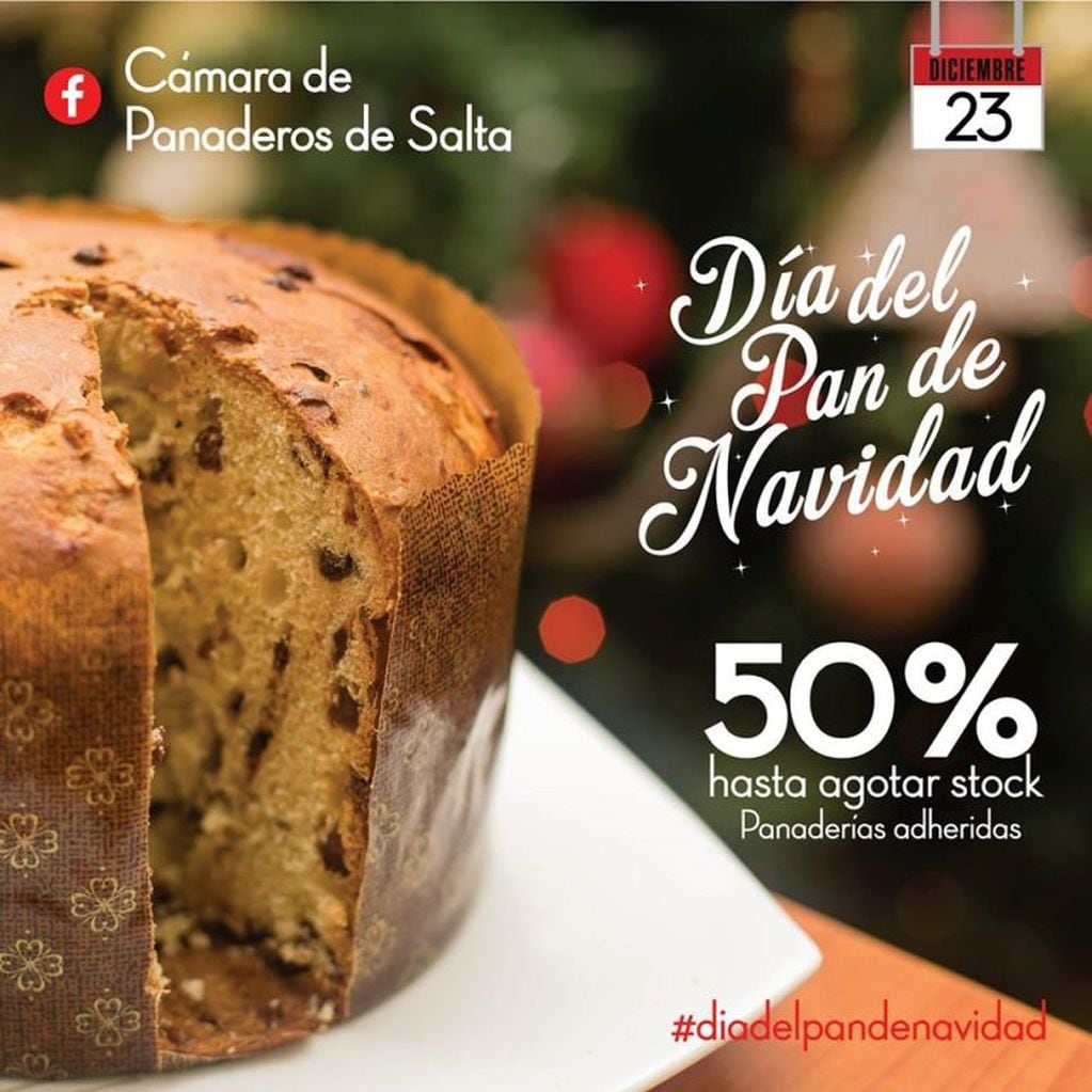 Día del pan de Navidad en Salta (Facebook Cámara de Panaderos de Salta)
