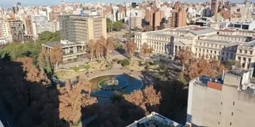 Vistas aéreas de la ciudad de Córdoba.