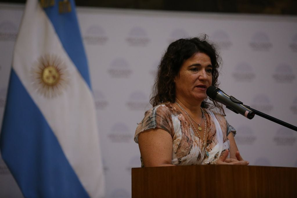 María Fernanda Araujo, presidenta de la Comisión de Familiares de Caídos en Malvinas e Islas del Atlántico Sur.