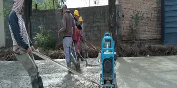 Obra de pavimentación