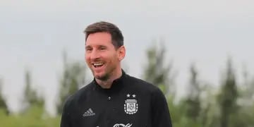 Lionel Messi entrenamiento selección