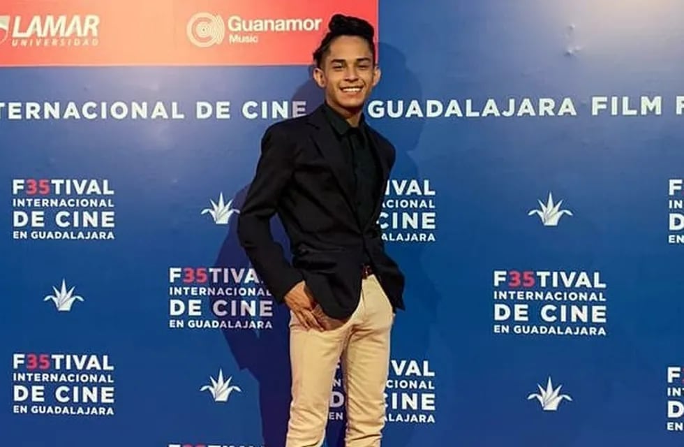Martín López Lacci en la alfombra roja del Festival  de Cine de Guadalajara.