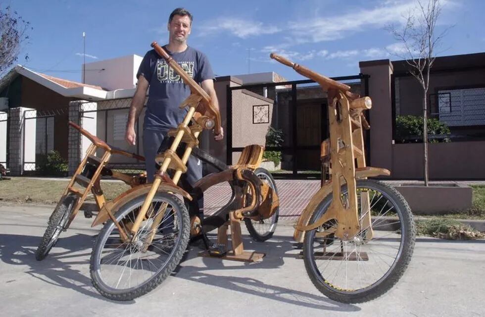 madera bicicleta