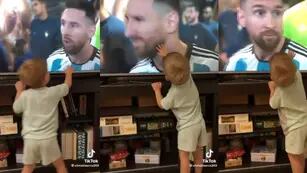 Pedro, el minifanático de Lionel Messi