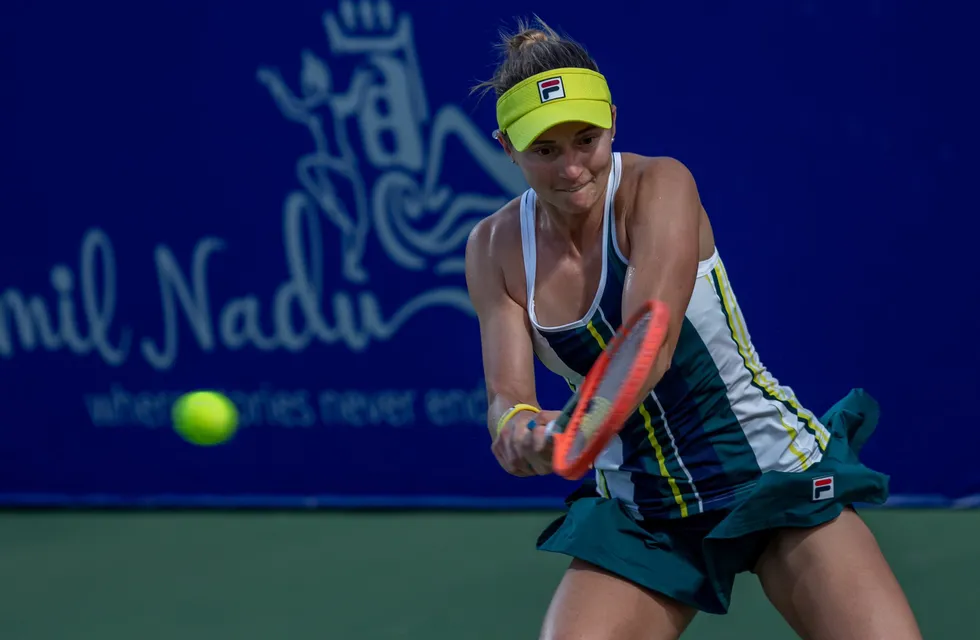 Nadia Podoroska cayó en las semifinales del Chennai.