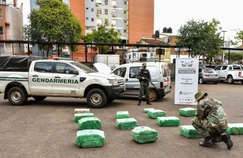 Posadas: Gendarmería Nacional incautó marihuana.