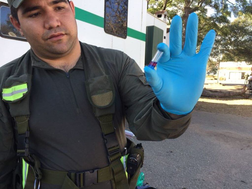 Operativo en Salta donde se detuvo a dos narcos jujeños con mas de 75 kilos de droga