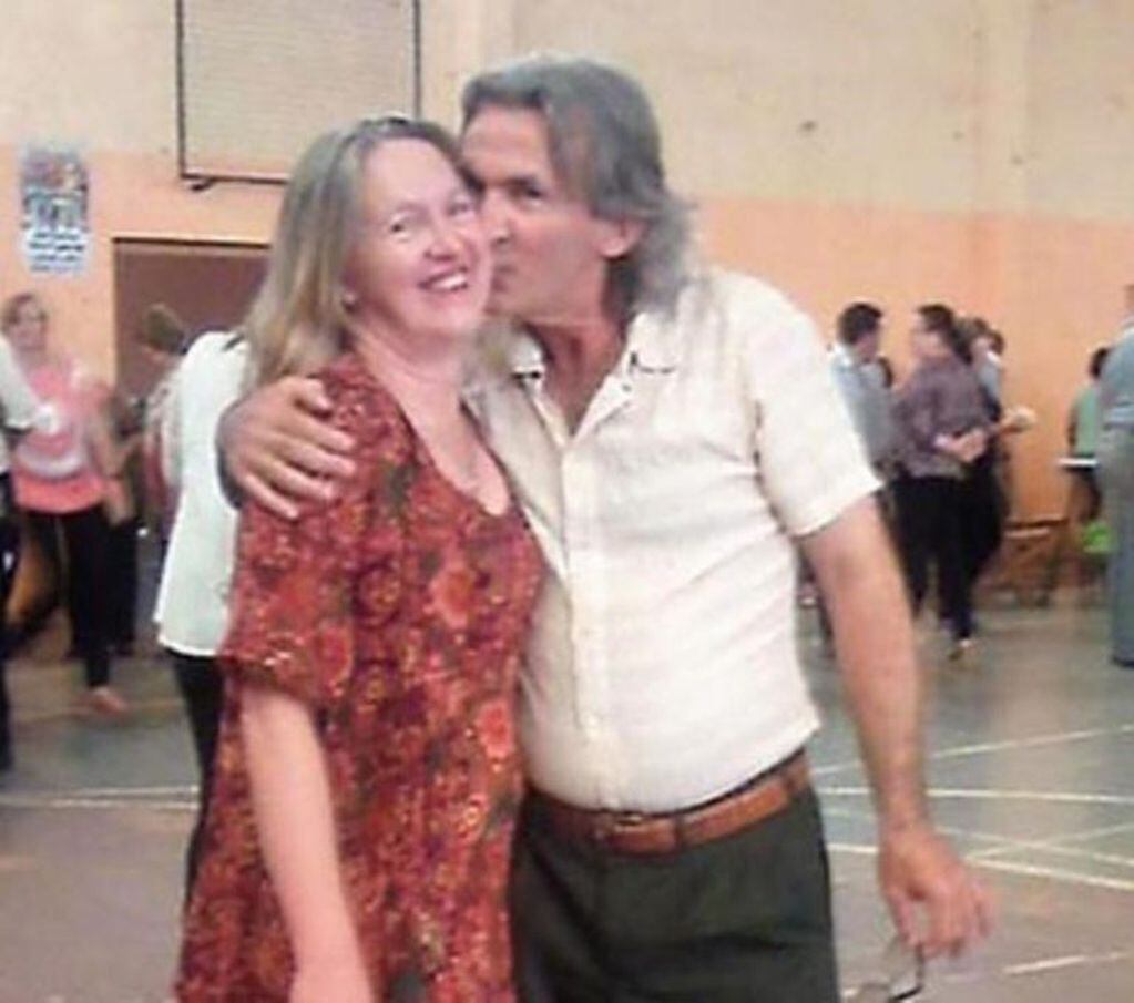 Delia Nancy Scher junto a su marido Pedro Reis.
