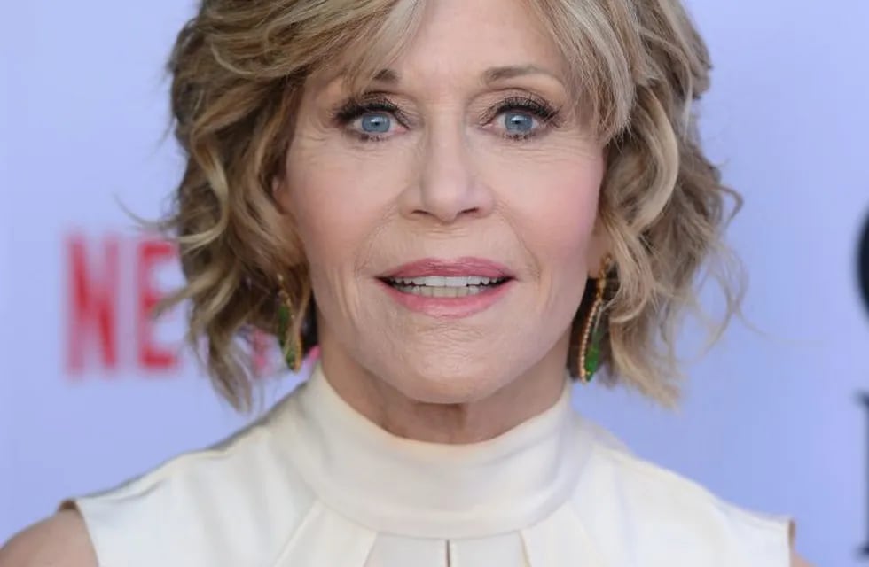 (FILES) This file photo taken on May 01, 2016 shows Jane Fonda attends the Season 2 Premiere of Grace and Frankie, in Los Angeles, California, on May 1, 2016.nAmerican actress Jane Fonda revealed she has been raped and was sexually abused as a child, in an interview with British magazine The Edit. The two-time Oscar winner, who is known for her political activism, made the comments in an interview published on March 2, 2017  marking International Women's Day which is on March 8. / AFP PHOTO / CHRIS DELMAS