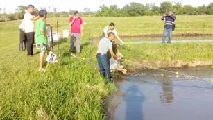 Capacitación en producción acuícola en la comunidad Yryapú