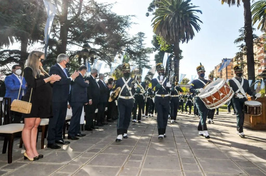 El acto central en recordación del Éxodo Jujeño se cumplió este lunes en la plaza Belgrano.