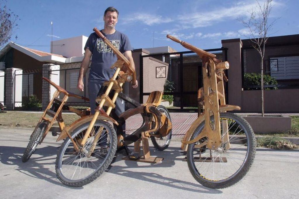 madera bicicleta