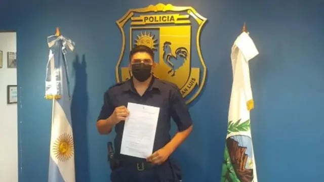 Juan Orlando Valdez, policía reconocido