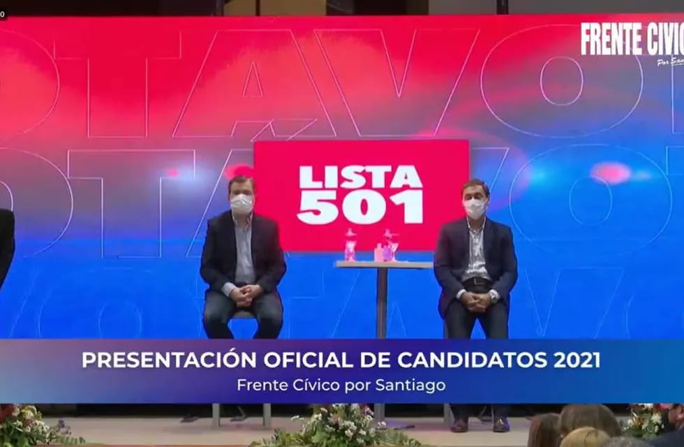 Presentaron a los candidatos del Frente Cívico por Santiago.