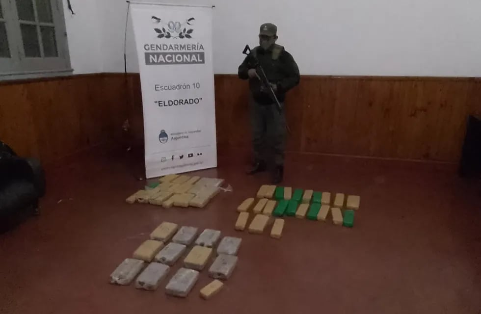 Puerto Esperanza: Gendarmería Nacional incautó marihuana.