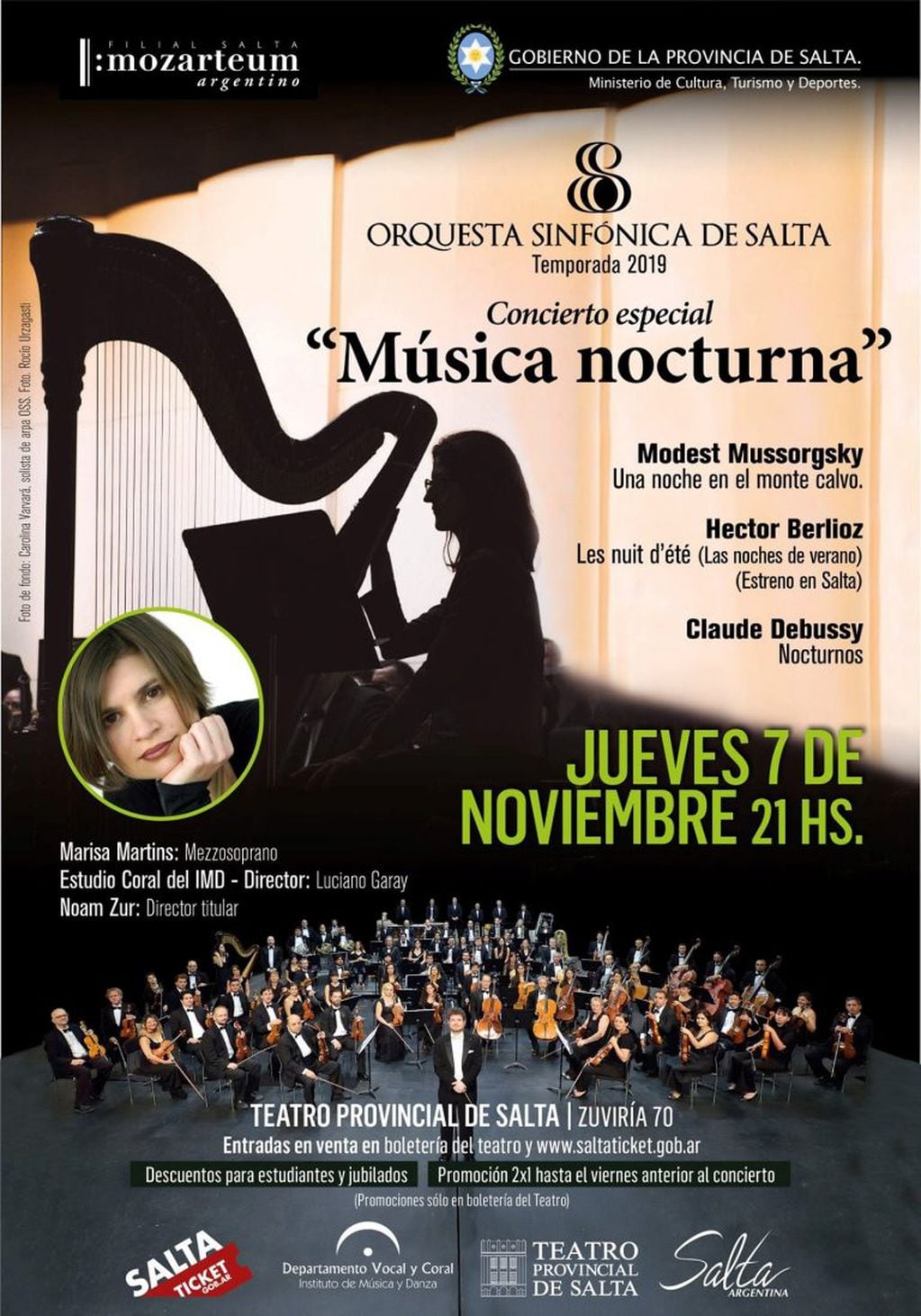Música nocturna (Facebook Orquesta Sinfónica de Salta)