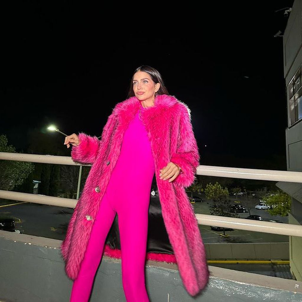 Zaira Nara brilló con este catsuit rosa