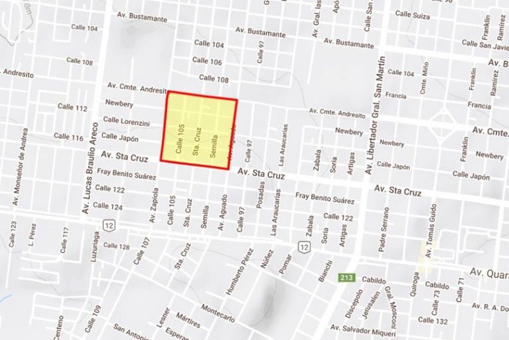 El Barrio Santa Lucía donde vivía Mateo con su familia, queda en la zona sur de Posadas, cerca de la exRuta 12 ahora Avenida Quaranta.