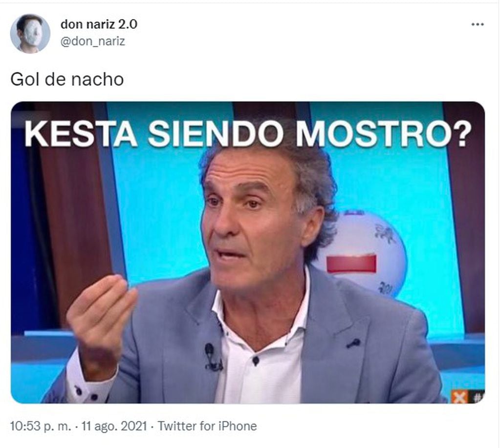 Los mejores memes tras el gol de Nacho Fernández a River