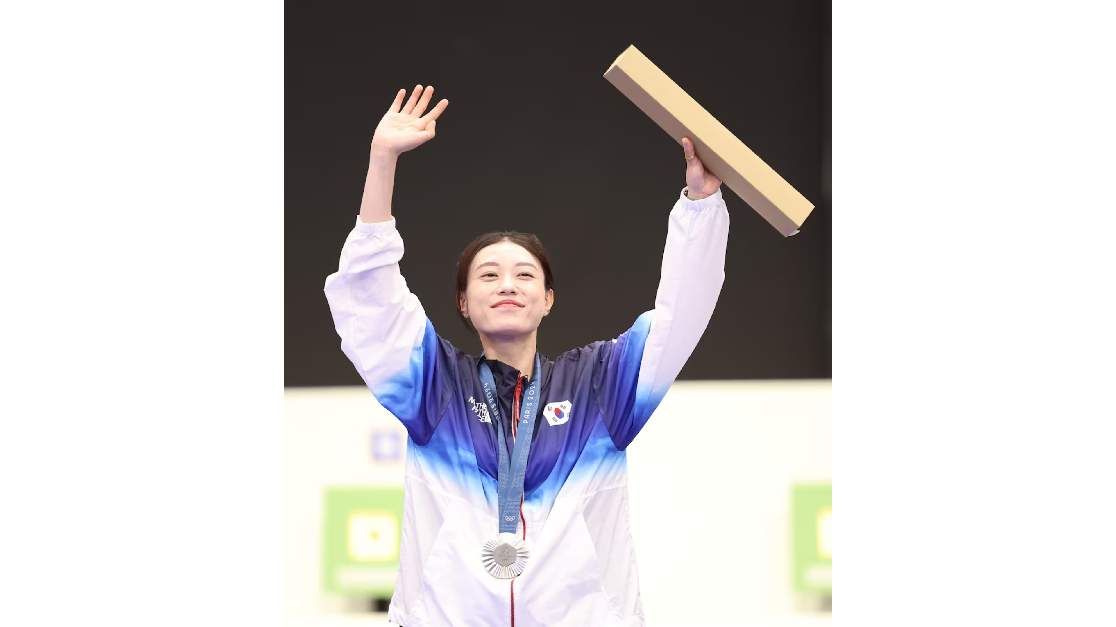 En su debut olímpico, Kim ganó una medalla de plata.