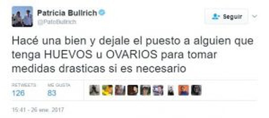 Patricia Bullrich hackeada - Tuit4