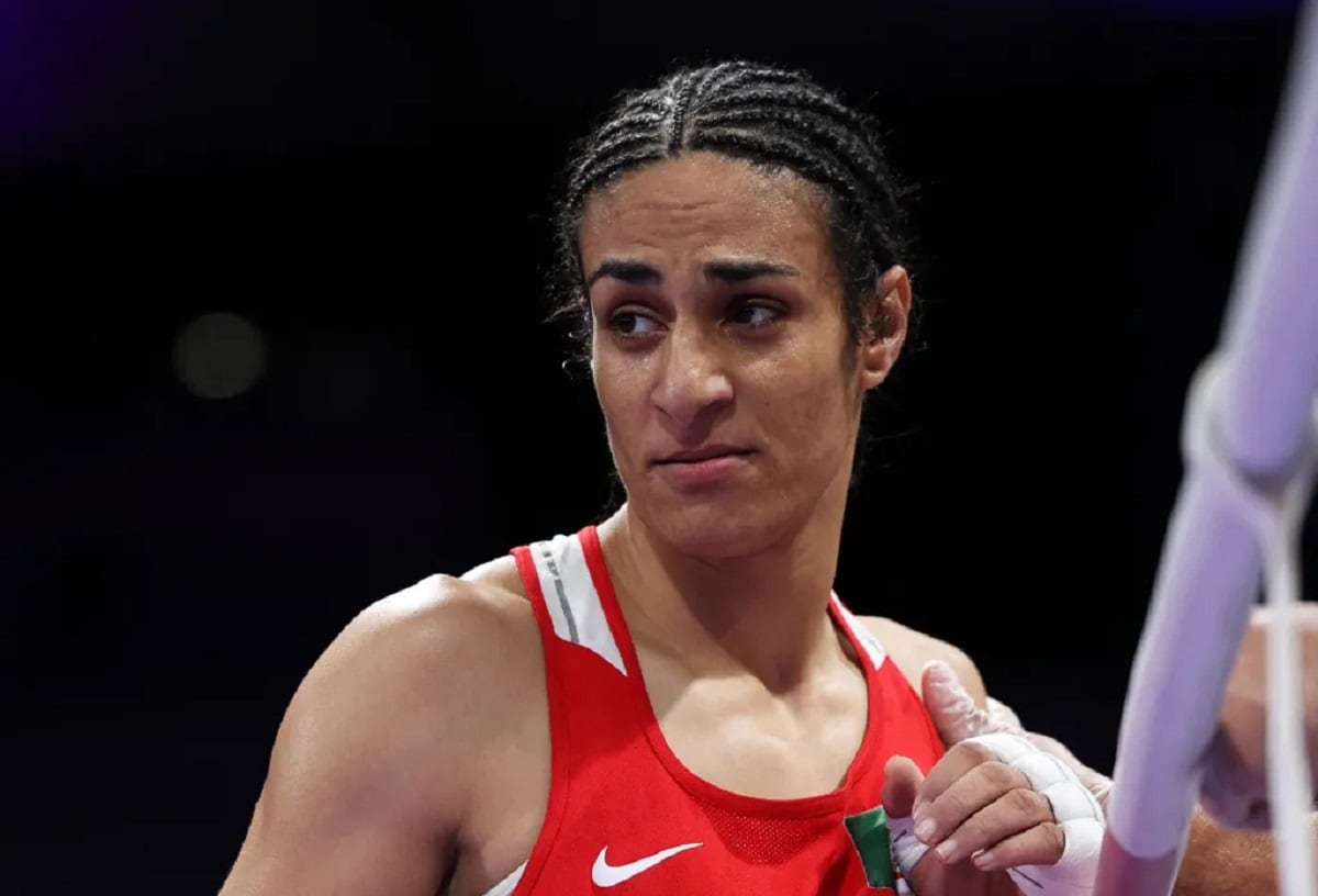 La boxeadora argelina Imane Khelif. Tuvo altos niveles de testosterona en 2023 y es criticada en los Juegos Olímpicos de París 2024. / Web
