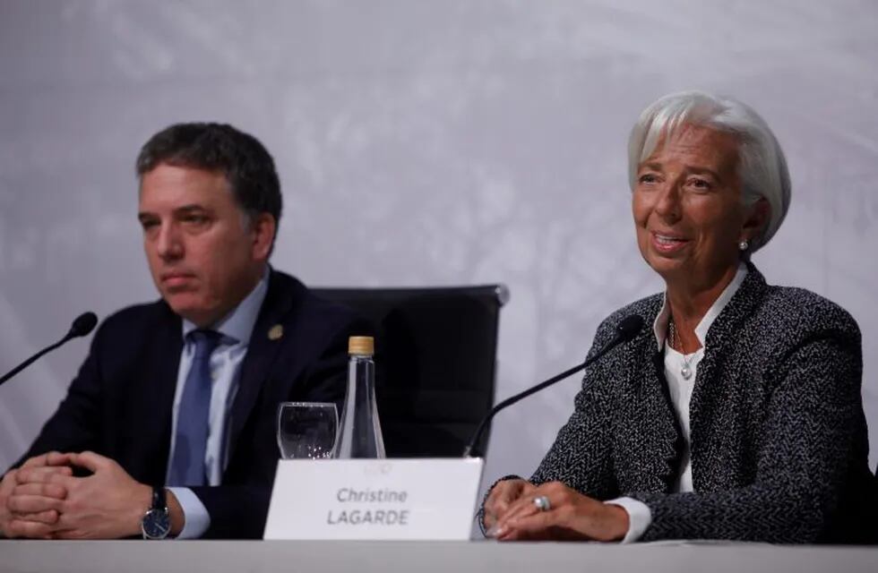 Crisitine Lagarde juntó a Nicolás Dujovne (Foto: Martin Acosta/REUTERS)