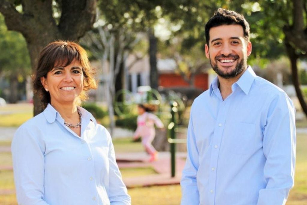 Eugenia Gallardo y Alejandro Cacace, candidatos a diputados nacionales.