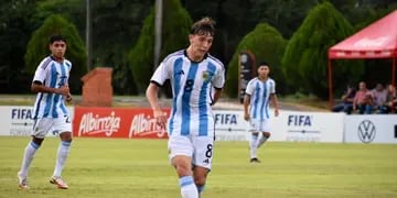 Gustavo Albarracín de Las Varillas en el Sub 17 Argentina