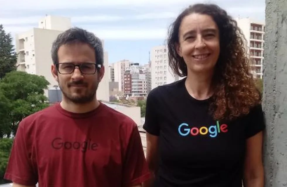 Mariano Maisonnave y Ana Maguitmann. Sus proyectos serán financiados por Google.