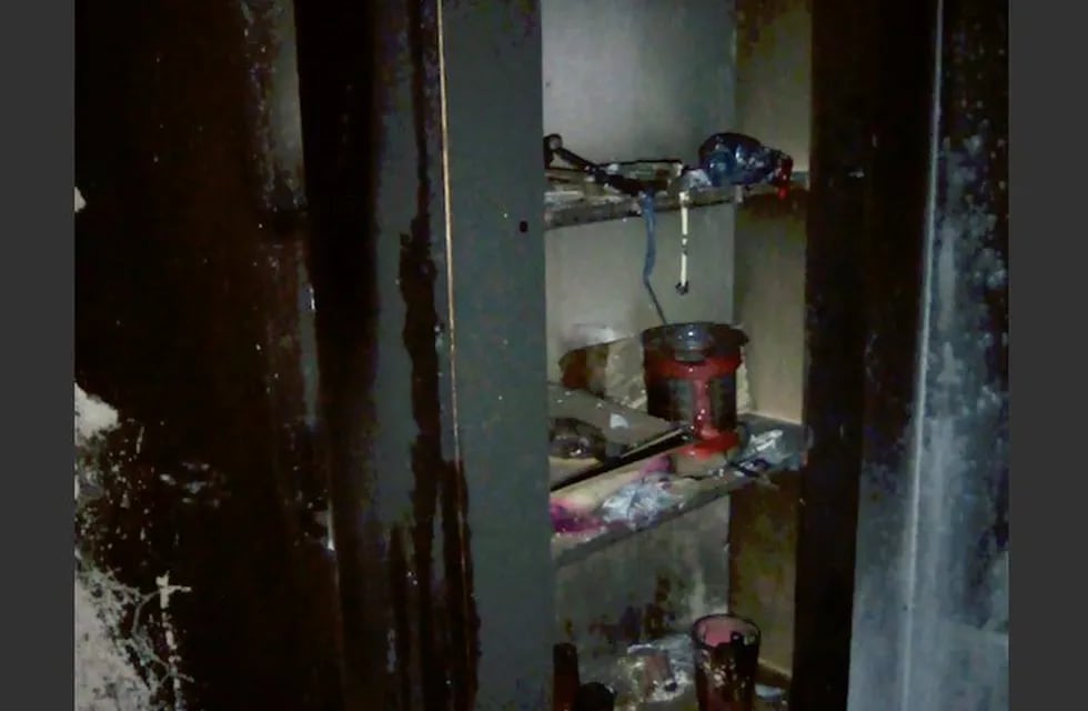 Incendio en una casa de Carlos Paz