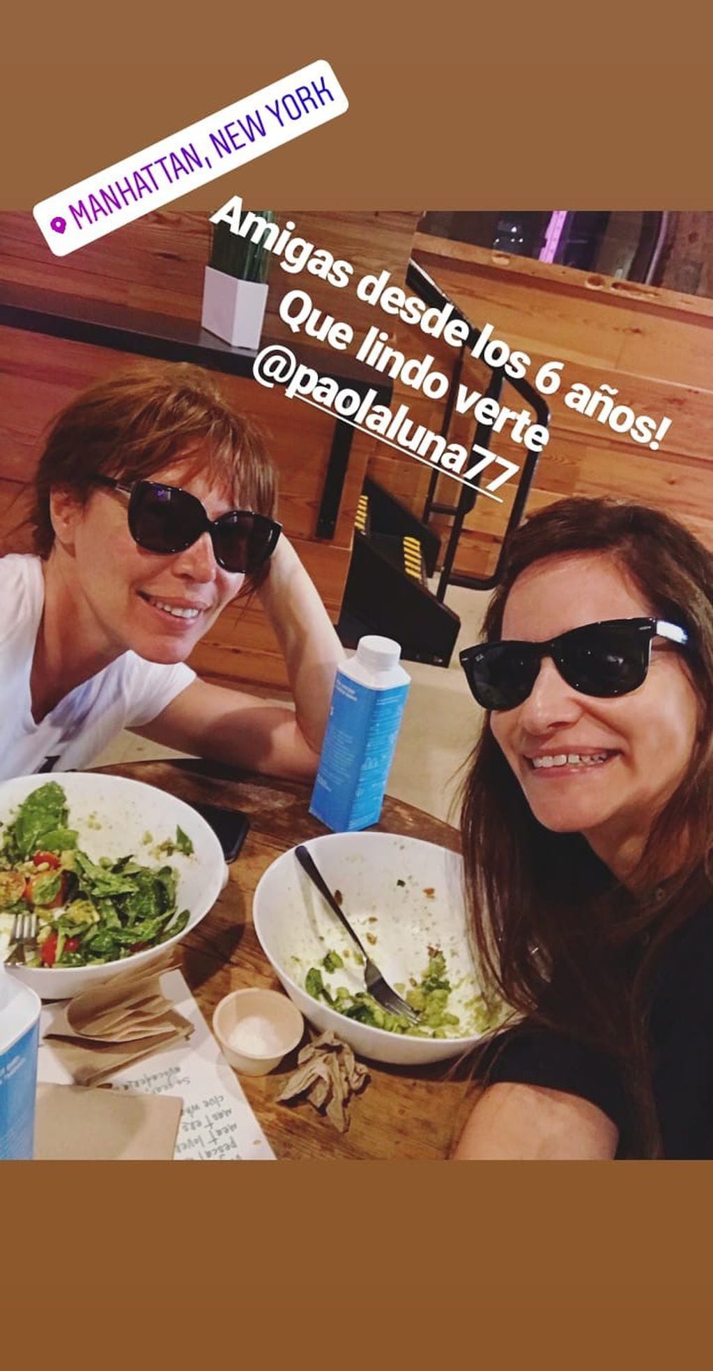 Celina Rucci junto a su amiga disfrutando de sus vacaciones en los Estados Unidos (Foto: Instagram/ celinarucciok)