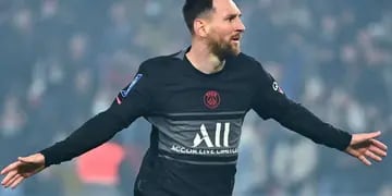 Messi celebró su primer tanto en la Ligue 1 ante Nantes