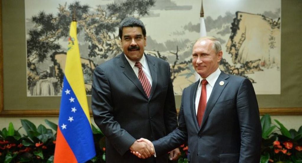 Nicolás Maduro junto a Vladimir Putin.