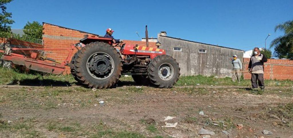 Un grupo de personas intentó ocupar ilegalmente terrenos aledaños al arroyo Manzores en la zona del barrio Juan XXIII.