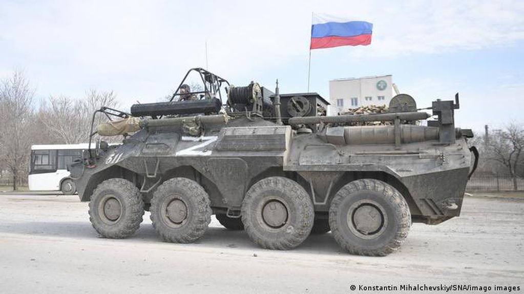 Los tanques rusos se identifican con "Z".
