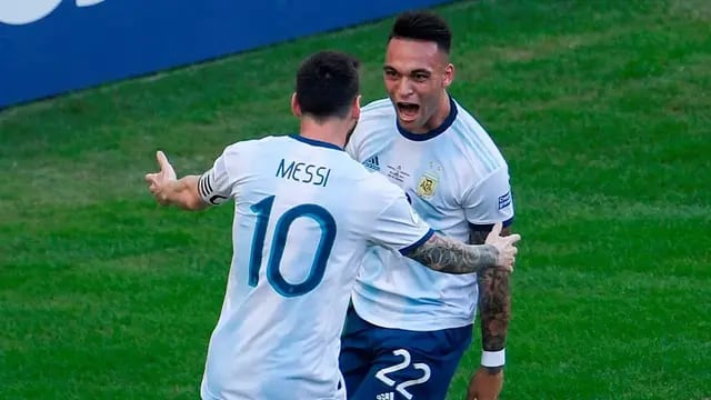  Leo Messi junto a Lautaro Martínez, dupla letal de Argentina. / Gentileza. 