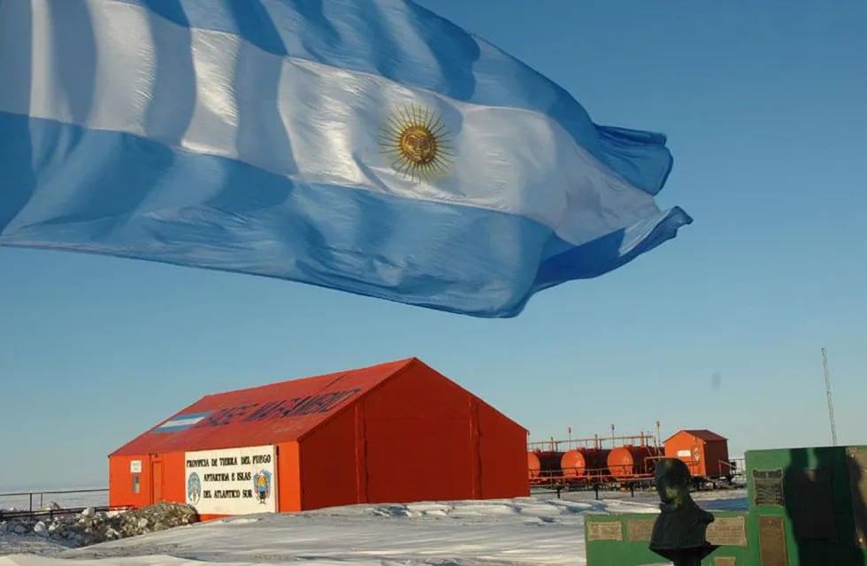 Base Marambio en la Antártida Argentina.