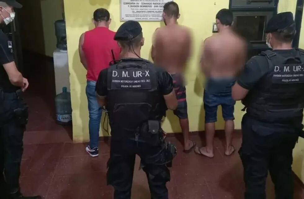 Terminaron detenidos tras un intento de robo en Posadas.