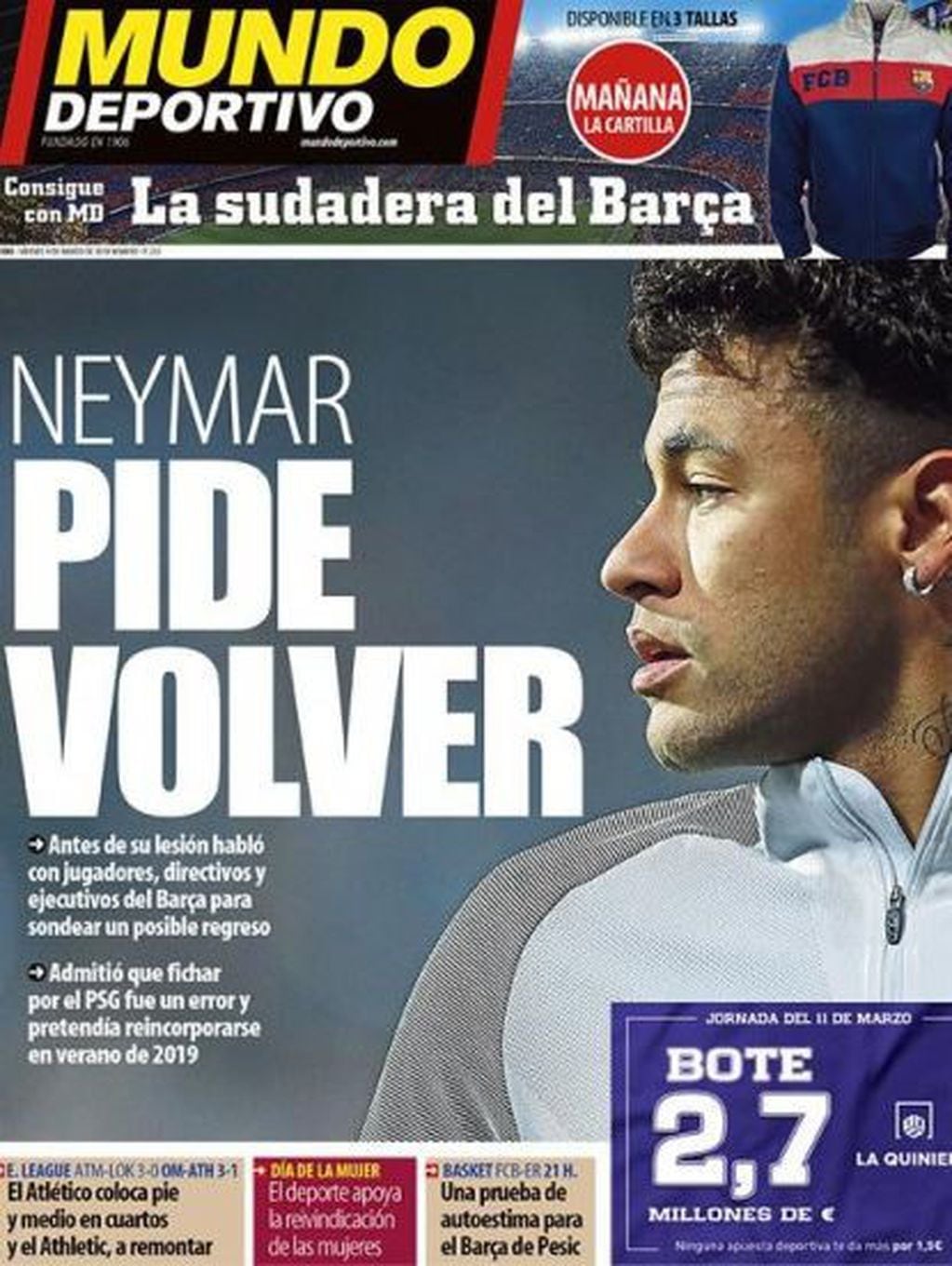 Neymar quiere volver al Barcelona